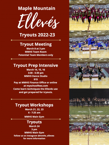 Tryout Meeting March 8 at 3 pm MMHS Team Room