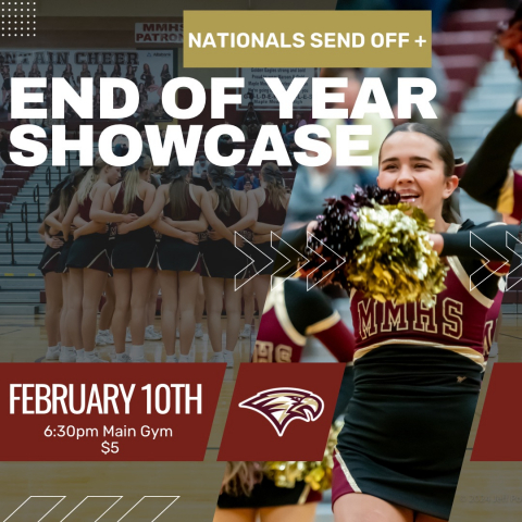 Nationals send off End of Year Showcase, February 10th 6:30pm - Main Gym, $5