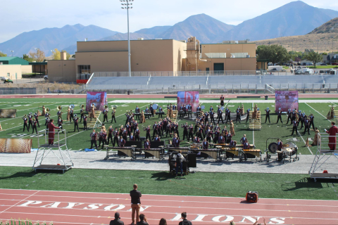 MMHS marching band competition.