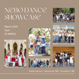 Nebo Dance Showcase March 10 at 7 pm at MMHS.