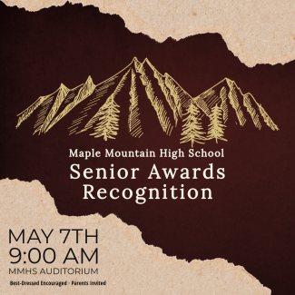 The Senior Awards Recognition will be on May 7 at 9:00 am in the MMHS Auditorium